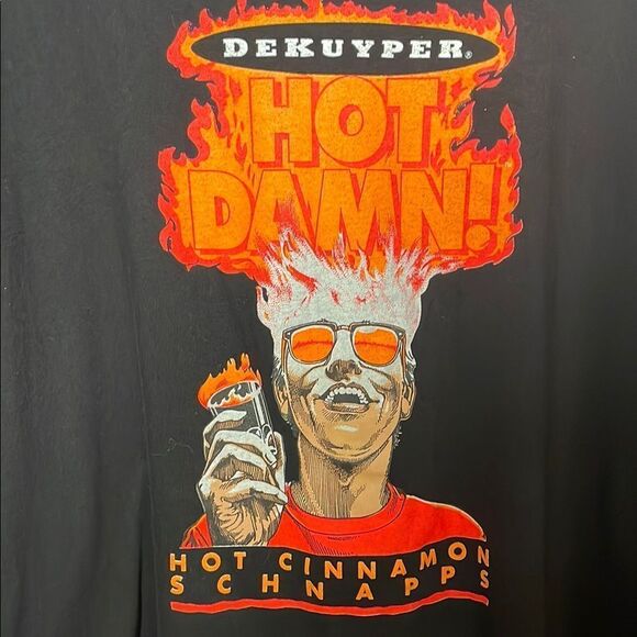 Black Graphic T-Shirt with Bold Print - Picture 5 of 9